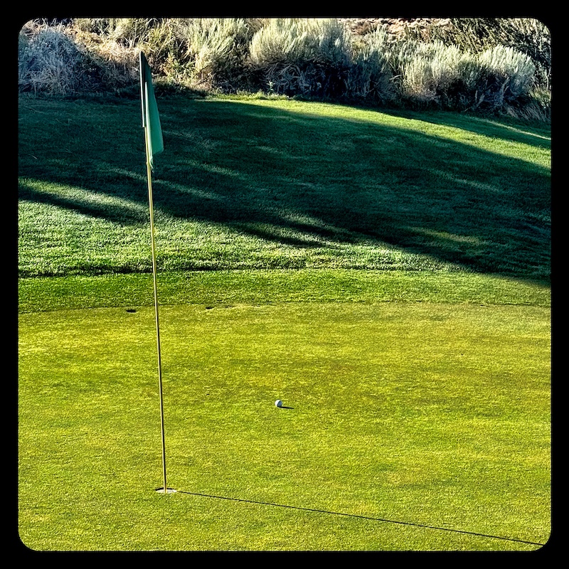 Hit the ball close to the pin